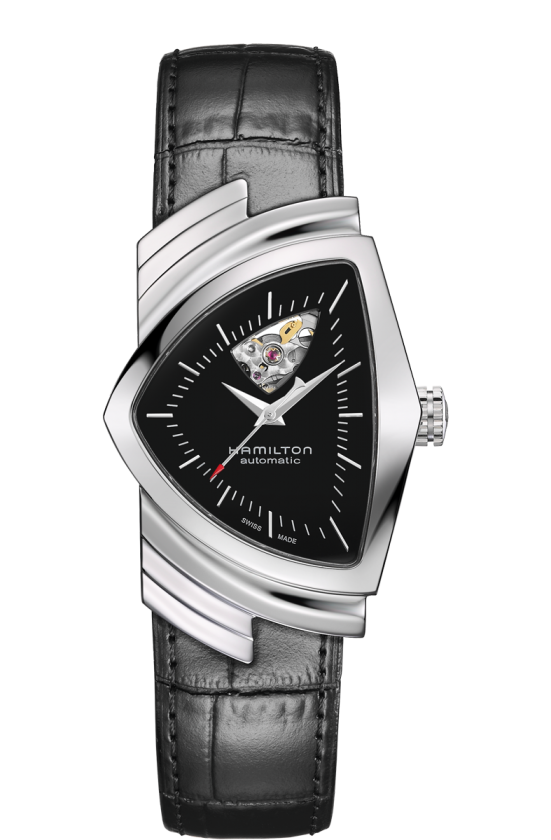 Ventura Open Heart Black Dial 35MM Automatic H24515732