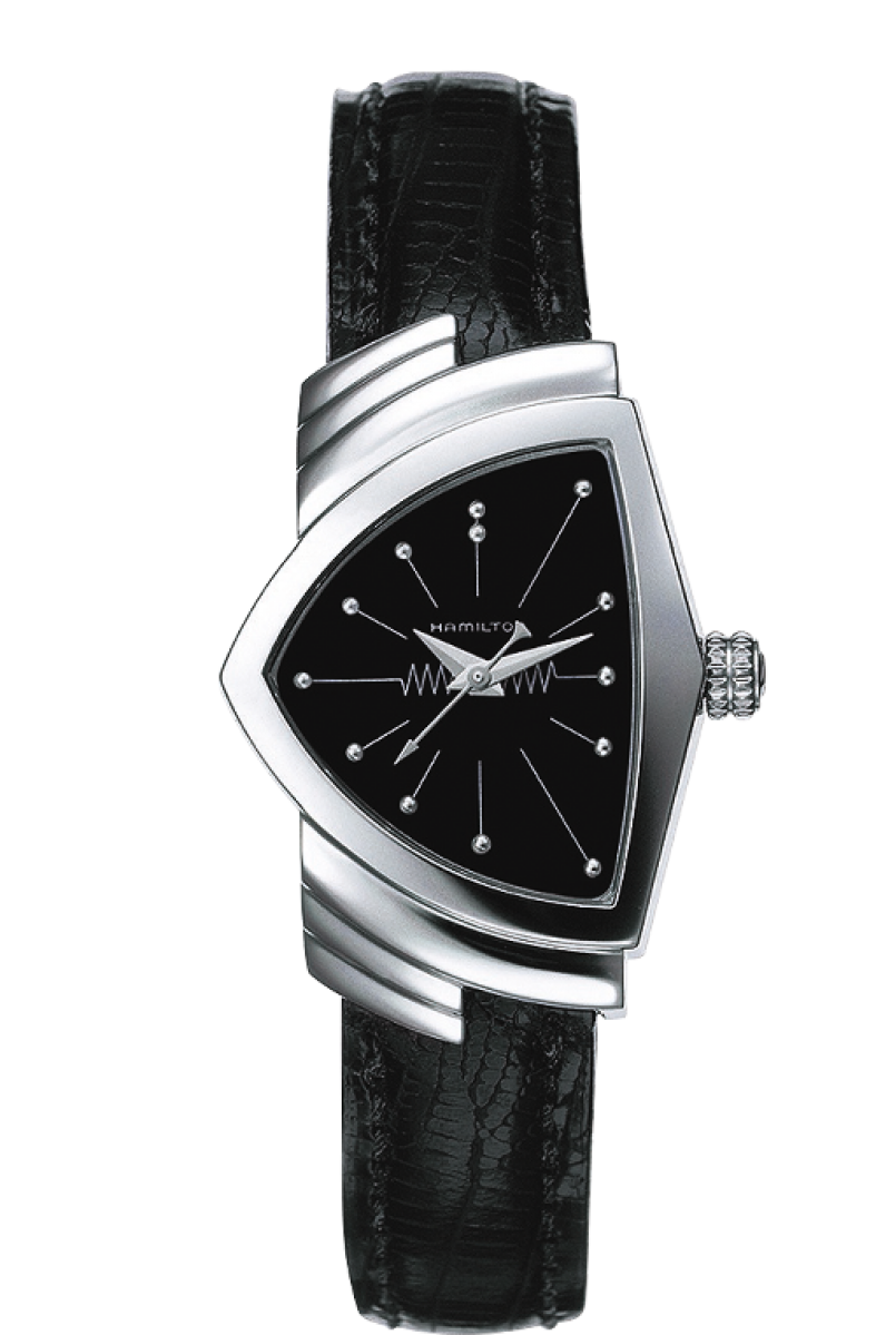 Ventura Black Dial 24MM Quartz H24211732
