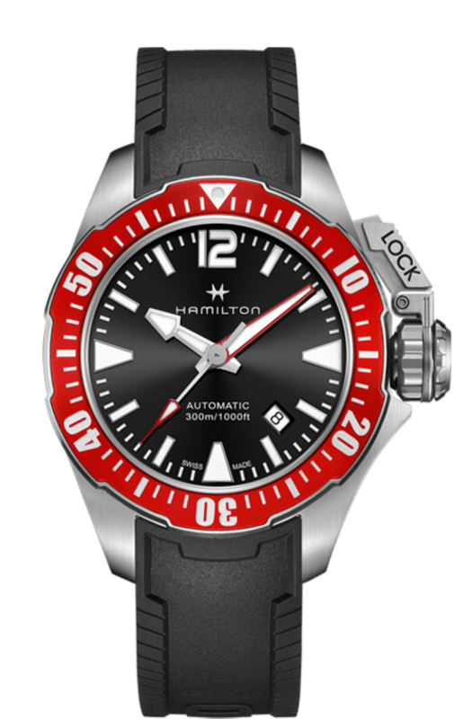 Khaki Navy Frogman Black Dial 42MM Automatic H77725335
