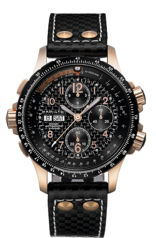 Khaki Aviation Black Dial 44MM X-Wind Automatic Chronograph H77696793