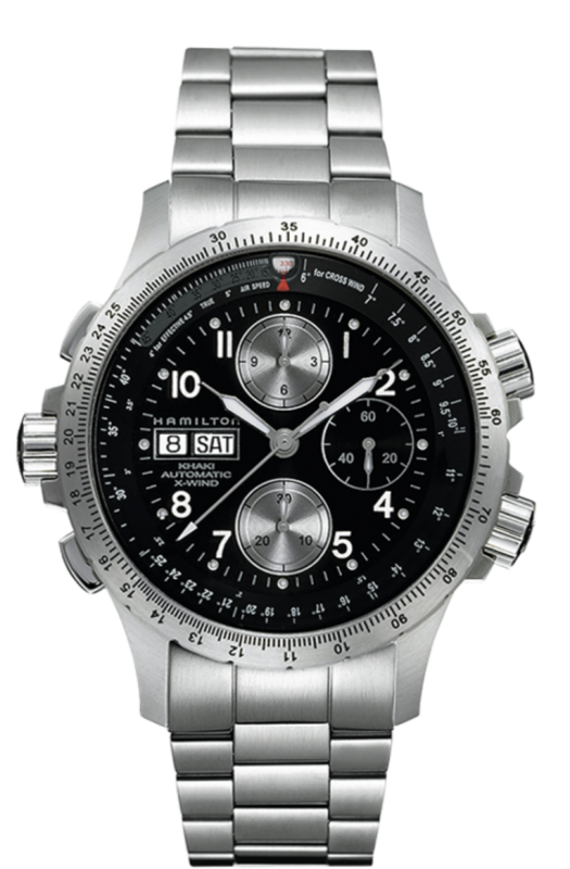 Khaki Aviation Black Dial 44MM  X-Wind Automatic Chronograph H77616133