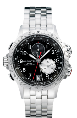 Khaki Aviation Black Dial 42MM ETO Chronograph Quartz H77612133