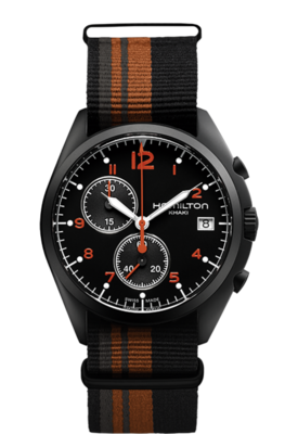 Khaki Aviation Black Dial 41MM Pilot Pioneer Chronograph Quartz H76582933