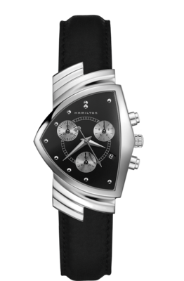 Ventura Black Dial 33MM Chronograph Quartz H24412732