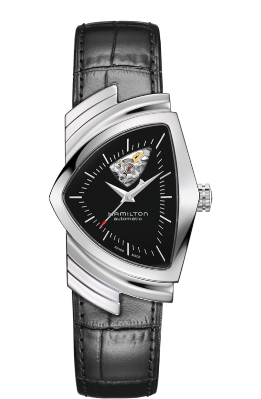 Ventura Open Heart Black Dial 35MM Automatic H24515732