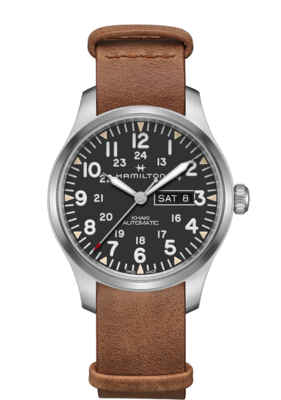 Khaki Field Black Dial 42MM Day Date Automatic H70535531