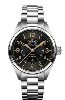 Khaki Field Black Dial 42MM Day Date Automatic H70505933