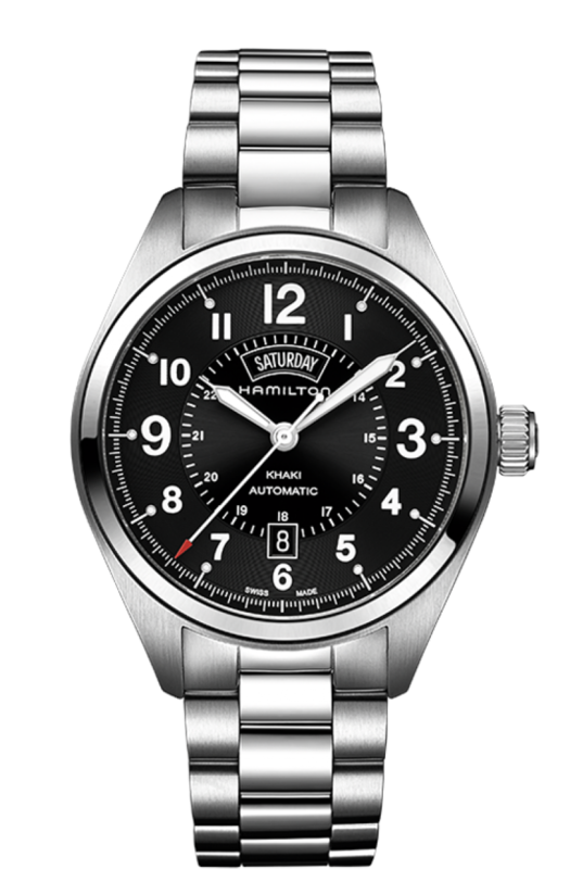 Khaki Field Black Dial 42MM Day Date Automatic H70505133