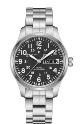 Khaki Field Black Dial 42MM Day Date Automatic H70535131