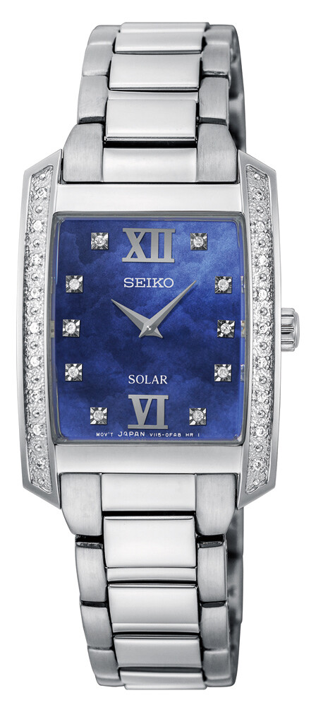 Diamonds Blue Dial 24MM Solar SUP401