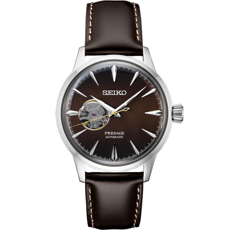 Presage Brown Open Heart Dial 41MM Automatic SSA407