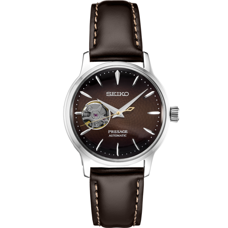 Presage Brown Open Heart Dial 34MM Automatic SSA783