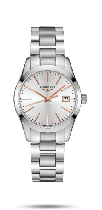 Conquest Classic Silver Dial 43MM Quartz L23864726