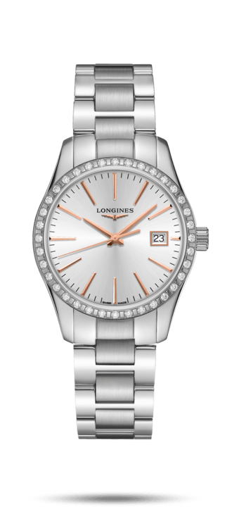 Conquest Classic Silver Dial 34MM Quartz L23860726