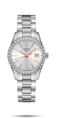Conquest Classic Silver Dial 34MM Quartz L23860726