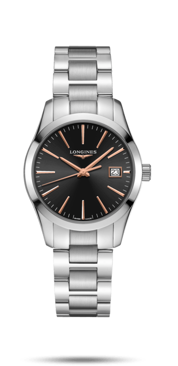 Conquest Classic Black Dial 43MM Quartz L23864526