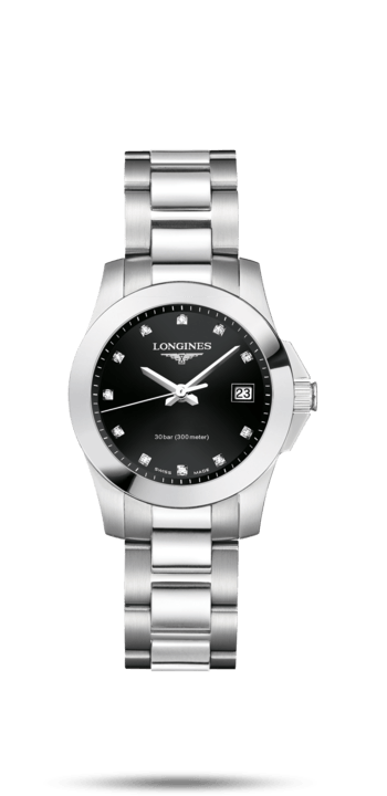 Conquest Black Dial 30MM Quartz L33764576