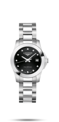 Conquest Black Dial 30MM Quartz L33764576