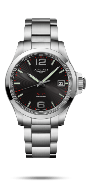 Conquest V.H.P Black Dial 41MM Quartz L37164566