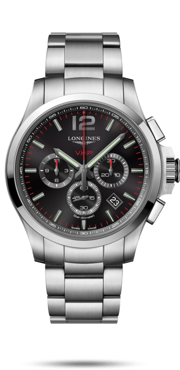 Conquest V.H.P Black Dial 44MM Quartz L37274566