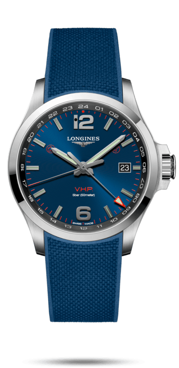 Conquest V.H.P GMT Blue Dial 43MM Quartz L37284969