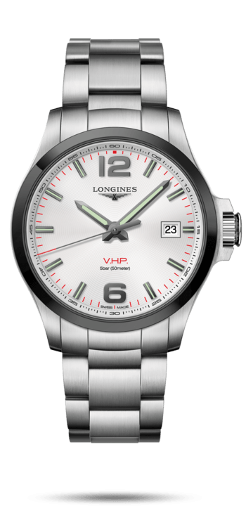 Conquest V.H.P White Dial 43MM Quartz L37294766