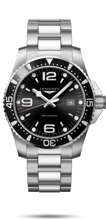 HydroConquest Black Dial Diver 44MM Quartz L38404566