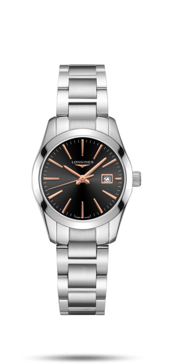 Conquest Classic Black Dial 30MM Quartz L22864526