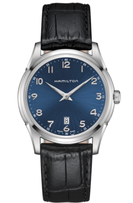 Jazzmaster Blue Dial 42MM Thinline Quartz H38511743