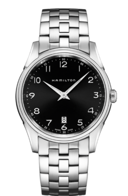 Jazzmaster Black Dial 42MM Thinline Quartz H38511133