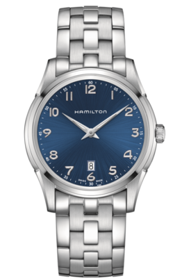 Jazzmaster Blue Dial 42MM Thinline Quartz H38511143