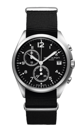 Khaki Aviation Black Dial 41MM  Pilot Pioneer Chronograph Quartz H76552433