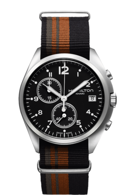 Khaki Aviation Black Dial 41MM  Pilot Pioneer Chronograph Quartz H76552933