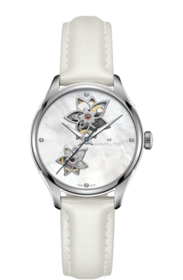 Jazzmaster Mother of Pearl 34MM Open Heart Automatic H32115892