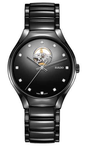 True Secret Diamonds Black Open Heart Dial 40MM Automatic R27107732