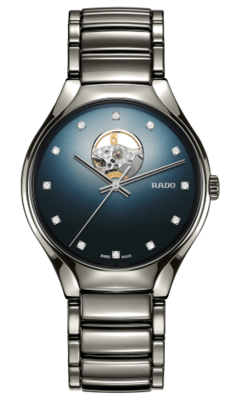 True Secret Diamonds Blue Open Heart Dial 40MM Automatic R27108732