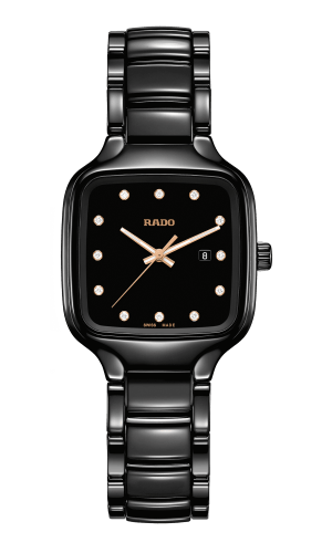 True Square Diamonds Black Dial 29MM Quartz R27080702