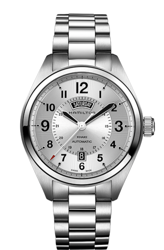 Khaki Field Silver Dial 42MM Day Date Automatic H70505153