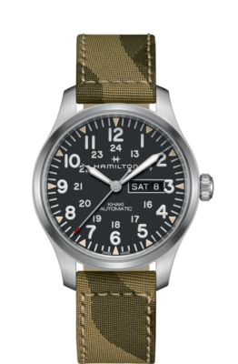 Khaki Field Black Dial 42MM Day Date Automatic H70535031