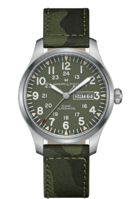Khaki Field Green Dial 42MM Day Date Automatic H70535061