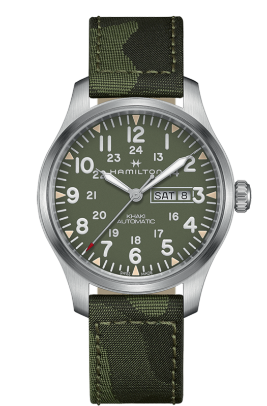 Khaki Field Green Dial 42MM Day Date Automatic H70535061