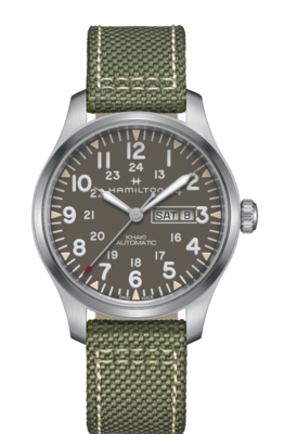 Khaki Field Grey Dial 42MM Day Date Automatic H70535081
