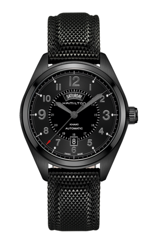 Khaki Field Black Dial 42MM Day Date Automatic H70695735