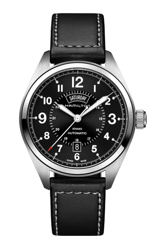 Khaki Field Black Dial 42MM Day Date Automatic H70505733