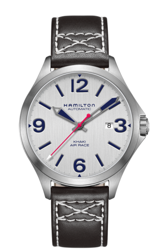 Khaki Silver Dial 42MM Aviation Air Race Automatic H76525751
