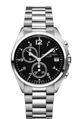 Khaki Aviation Black Dial 41MM  Pilot Pioneer Chronograph Quartz H76512133