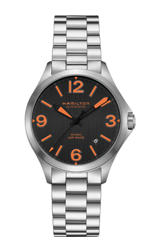Khaki Aviation Black Dial 38MM Air Race Automatic H76235131