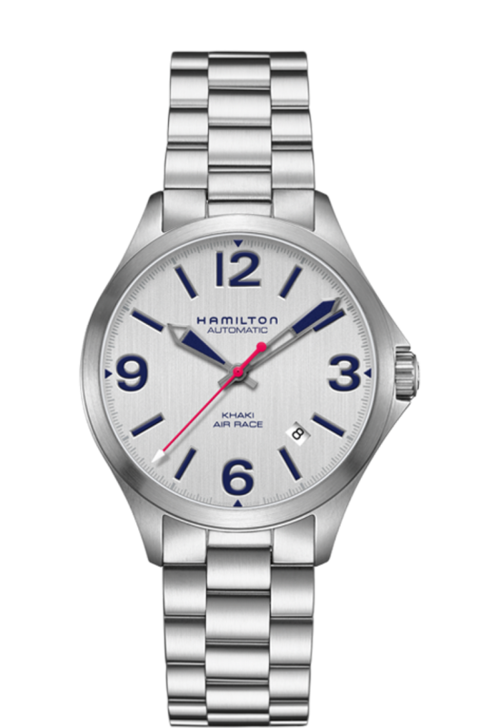 Khaki Silver Dial 38MM Aviation Air Race Automatic H76225151