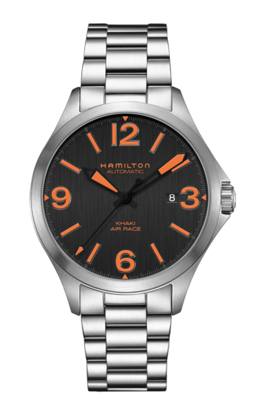 Khaki Aviation Black Face 42MM Air Race Automatic H76535131