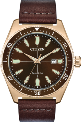 Brycen Brown Dial 43MM Eco-Drive AW1593-06X